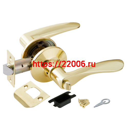 Ручка Punto (Пунто) защелка DK620 PB-BK (6020 PB-B) (фик.) золото