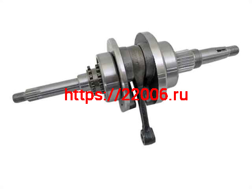 Коленвал Yamaha VINO 4t. SA36J (подшипник и зубчатое колесо) SEE