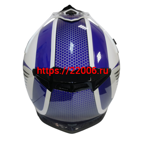 Шлем кроссовый COBRA EC H325, син/бел, крас/черн, бел/оранж, бел/лайм, син/жел., размер S фото 3