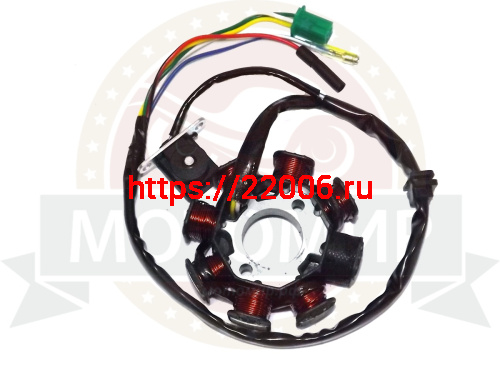 Зажигание 1P63QMK голое (без маховика) (статор 7+1 катушек) (17301-R02-A0) (НАБОР) Зажигание 1P63QMK голое (без маховика) (статор 7+1 катушек) (17301-R02-A0) (НАБОР)