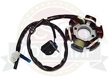Зажигание 4х т GY6-125/150 голое (без маховика) (статор 5+1 катушек) (1803101А)