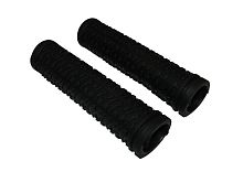 Грипсы для велосипеда 120мм, резина, черные (EHG-07)
