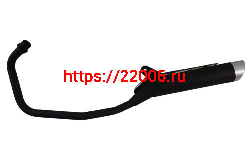 Глушитель ROADSTER RA1 в сборе с коленом (18000-J0E6-C10066) фото 2 Глушитель ROADSTER RA1 в сборе с коленом (18000-J0E6-C10066) фото 2