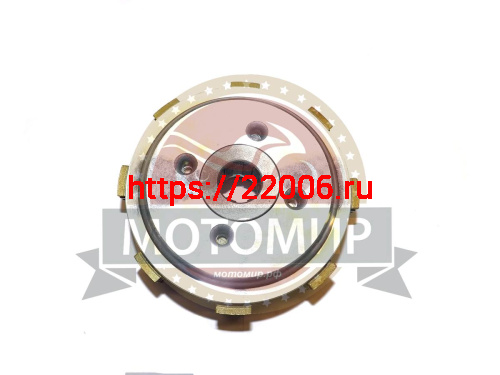 Барабан сцепления внутренний CG125, 157FMI Хантер в сборе с дисками фото 2