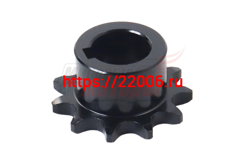 Звезда ведущая 11z мотобуксировщика (d=25мм, шаг 15,875, шпонка 8мм) Звезда ведущая 11z мотобуксировщика (d=25мм, шаг 15,875, шпонка 8мм)