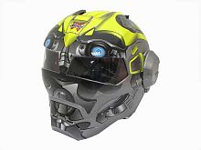 Мотошлем закрытый MASEI 610 Bumblebee желтый (XL)