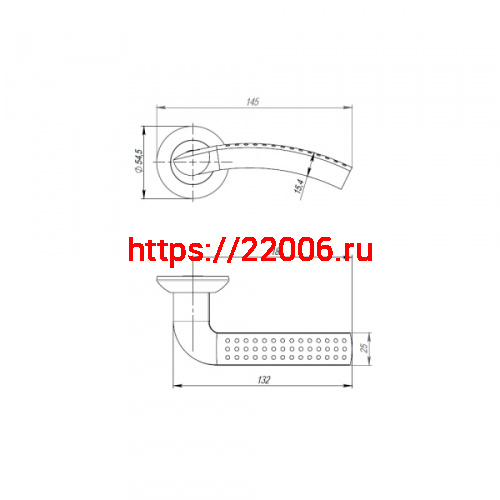 Ручка Punto (Пунто) раздельная R.TL54.LOGICA 170mm SN/CP-3 мат. никель/хром 8x170мм M4(12х80х50) фото 2 Ручка Punto (Пунто) раздельная R.TL54.LOGICA 170mm SN/CP-3 мат. никель/хром 8x170мм M4(12х80х50) фото 2