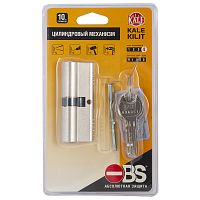 Цилиндровый Kale kilit (Кале килит) механизм 164 OBS SNE/100 (45+10+45) mm никель 5 кл.