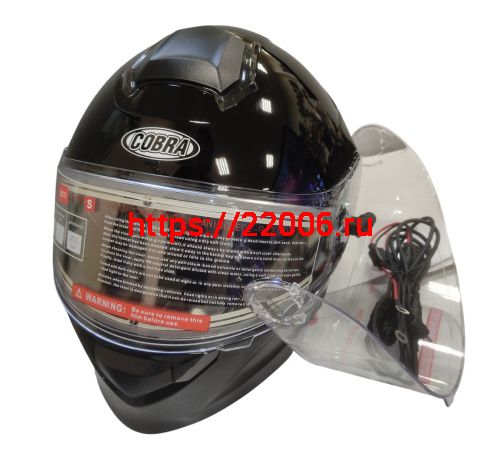 Шлем модуляр COBRA EC H271, черный глянцевый СНЕГОХОДНЫЙ, размер XL Шлем модуляр COBRA EC H271, черный глянцевый СНЕГОХОДНЫЙ, размер XL