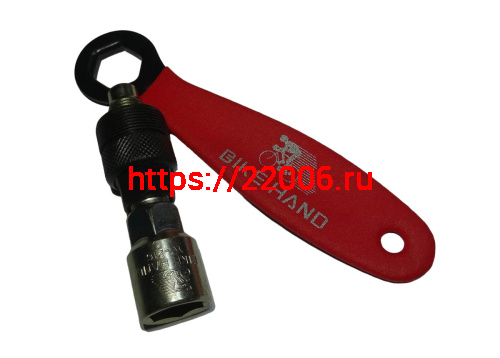 Съёмник шатунов Bike Hand, для каретки с осью под квадрат с рукояткой, YC-216A Съёмник шатунов Bike Hand, для каретки с осью под квадрат с рукояткой, YC-216A