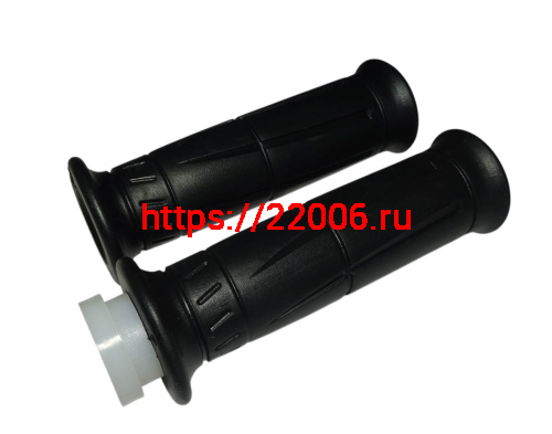 Ручка руля правая (газа) QUANTUM в сборе (с резинкой) + ручка левая (резиновая) (071,072) Ручка руля правая (газа) QUANTUM в сборе (с резинкой) + ручка левая (резиновая) (071,072)