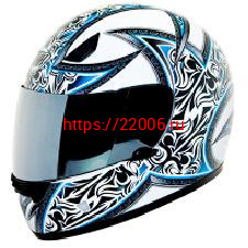 Мотошлем THH TS-38 №4 white/ blue (S) Мотошлем THH TS-38 №4 white/ blue (S)