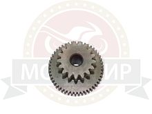 Шестерня эл. стартера двойная GY6 125/150  49Z-17Z (отв. d10мм) (052QMI0-090000300) (НАБОР)