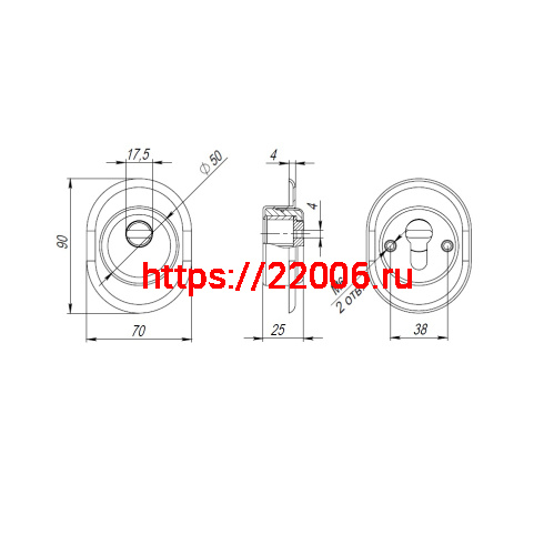 Броненакладка Fuaro (Фуаро) DEF.CRE/OV.9726 (DEF 9726) M6x90 врезная с чашкой без ответной части BL-24 черный фото 4 Броненакладка Fuaro (Фуаро) DEF.CRE/OV.9726 (DEF 9726) M6x90 врезная с чашкой без ответной части BL-24 черный фото 4