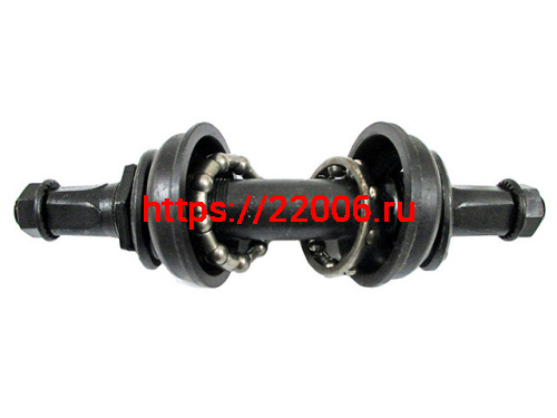 Каретка педального узла для велосипедов Русский стандарт под квадрат Каретка педального узла для велосипедов Русский стандарт под квадрат