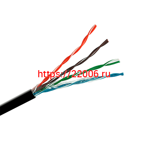 Кабель DIVISAT (C) UTP 4PR 24AWG Cu CAT 5e, OUTDOOR (0.46) 305м Кабель DIVISAT (C) UTP 4PR 24AWG Cu CAT 5e, OUTDOOR (0.46) 305м