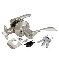 Ручка Ajax (Аякс) защелка DK610 SN-ET (6010 SN-E) (кл./фик.) мат. никель