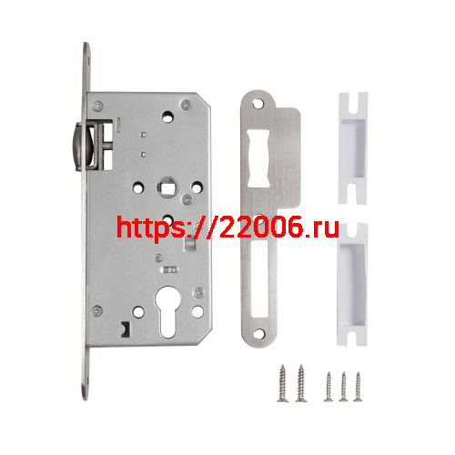 Замок Fuaro (Фуаро) врезной DD.INOX/C-55.72/R с роликовой защелкой фото 2