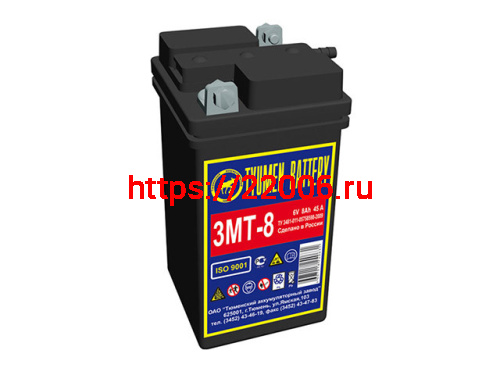 Аккумулятор Тюмень 6V 8Аh 3МТ-8А Аккумулятор Тюмень 6V 8Аh 3МТ-8А