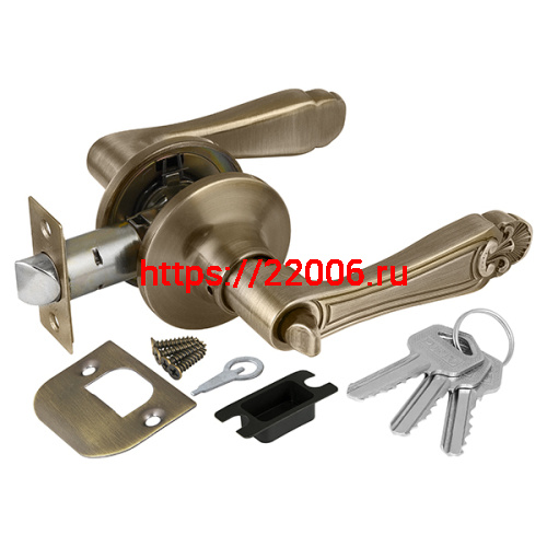 Ручка Punto (Пунто) защелка 6037 MAB-E (кл./фик.) мат. бронза Ручка Punto (Пунто) защелка 6037 MAB-E (кл./фик.) мат. бронза