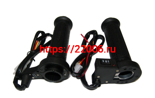Ручки руля с подогревом в сборе (пр/лев) под диам. 22мм, проводка, тумблер (2 полож), (НАБОР) фото 3 Ручки руля с подогревом в сборе (пр/лев) под диам. 22мм, проводка, тумблер (2 полож), (НАБОР) фото 3