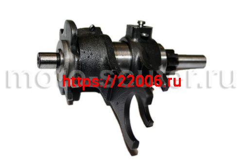 Вал с вилочками переключения передач Муравей Вал с вилочками переключения передач Муравей