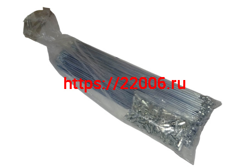 Спицы велосипедные с ниппелем 228мм, под 24 обод" (компл. 144шт) Спицы велосипедные с ниппелем 228мм, под 24 обод" (компл. 144шт)