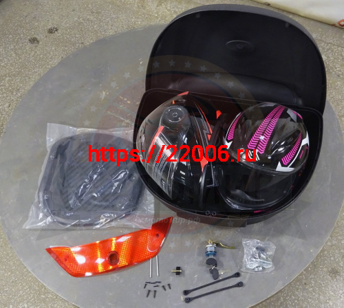 КОФР 48 л. (премиум) мотоциклетный матовый ZH-L0807 (уп.2 шт.) (на 2 шлема)