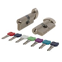 Цилиндровый Punto (Пунто) механизм MaxPro7002Knob90mm(35+10+45) SN никель 7key с вертушкой